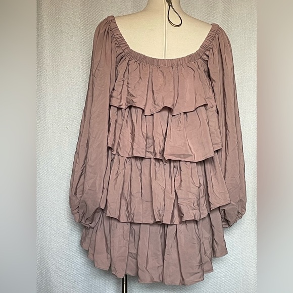 NWOT ruffled mini dress - Picture 3 of 6